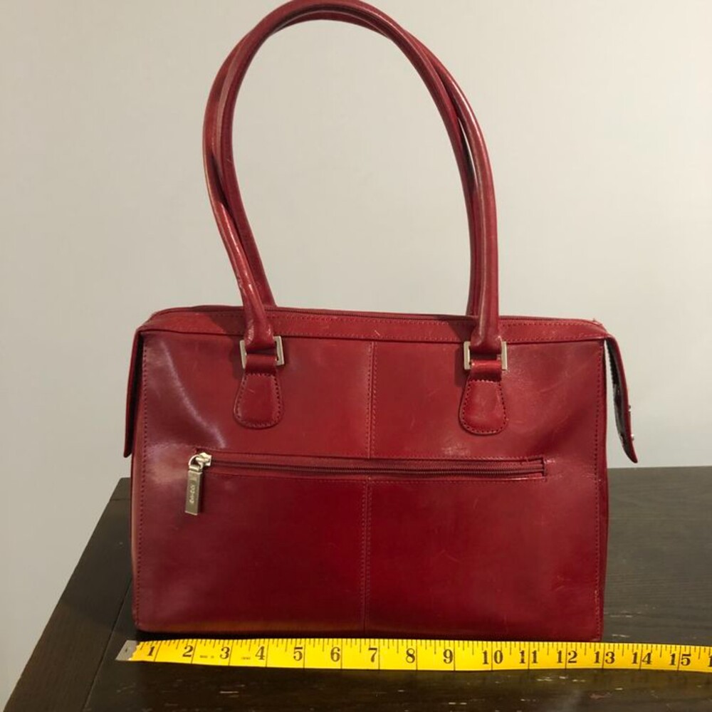 HOBO International Red Satchel Handbag Purse Shoulder Bag - Picture 12 of 15